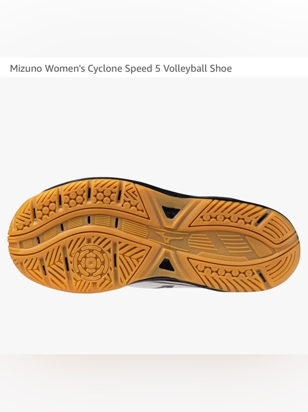 Mizuno Women’s Cyclone Speed 3 White, Black & Gum Volleyball Shoe Size 9.5 NWT - Picture 2 of 10